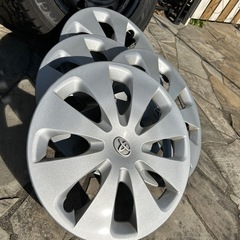【購入者決定】冬タイヤ　値下げ、運搬可【アクア、ヤリス、フィールダーなどに適応】アルミとスタッドレス4本組み