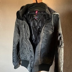 ALPHA INDUSTRIES フーデッドリブジャケット