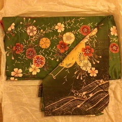 値下げしました❗️  成人式　振袖　緑　グリーン　 ※手提げ、草履、袋帯なし