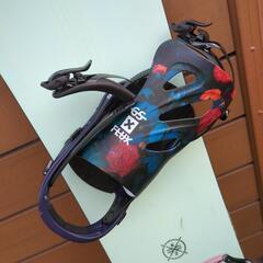 スノーボード　板　ビンディング&ケース付き