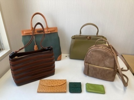 早い者勝ち‼️ 【C】高級バッグ オーストリッチ・ワニ皮多数、財布含む