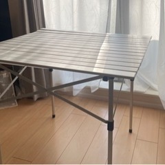 【未使用品】アルミテーブル 80×80 高さ70