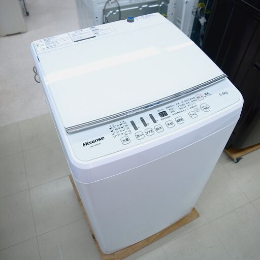 洗濯機　5.5㎏　ハイセンス　HW-G55B-W　リユース品