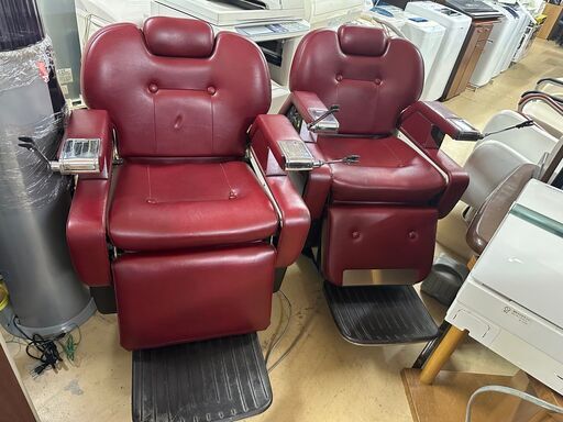 BELMONT ベルモント HI TECHNO 880 理容椅子 バーバーチェア 動作確認