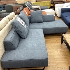 KL-81【新入荷　アウトレット】パナメーラ　カウチソファ2点セット　グレー