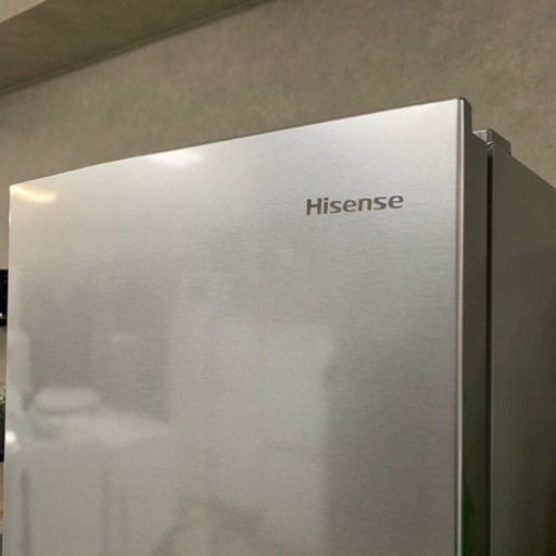 ☑︎配送/設置無料 Hisense 超美品の大きめ2ドア冷蔵庫 227L✨ 2020年製⭕️ ダークシルバー