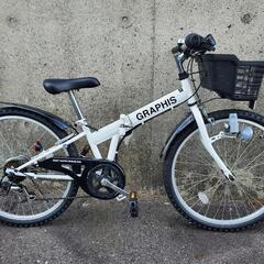 B233 折りたたみ子供自転車☆GRAPHIS☆24インチ☆6段変速