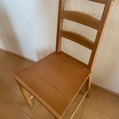 【無料】 IKEA 木製チェア 2脚セット