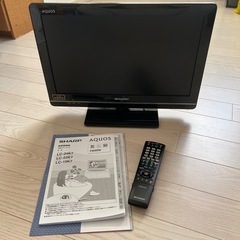 SHARP AQUOS液晶カラーテレビ