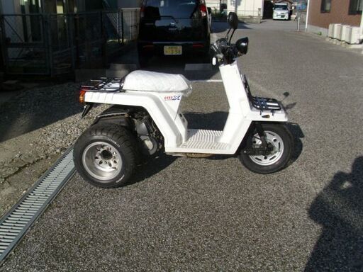 【購入済み！】ノーヘル！ホンダ　ジャイロX（白）　2スト（中期型）バーハン仕様　実動中古車　ミニカー登録可能！◆彦根市～