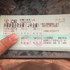 【ネット決済・配送可】青春18切符(２回分)