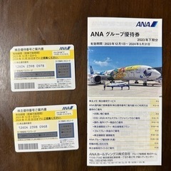 【ネット決済・配送可】ANAのグループ優待番号案内書（2枚）