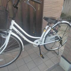 白色自転車