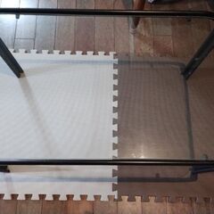 決まりました　　ガラステーブル　ローテーブル73×42　高さ38