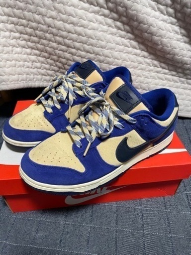 【美品】NIKE WMNS DUNK LOW LX BLUE SUEDE