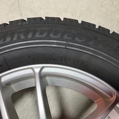 195/65R15バリ山スタッドレスタイヤ付きホイール4本 プリウス等 ランクB