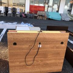 北欧スタイル 照明チェストベッドフレーム シングル