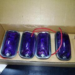 ガラスレンズ角マーカー紫　4個セット　新品未使用品