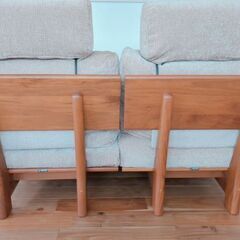 【超美品・使用期間短い】ナガノインテリアソファ　二人掛けソファ 