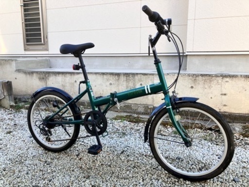 526、折りたたみ自転車20インチグリーン
