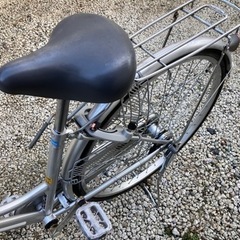 515、ママチャリ27インチシルバー