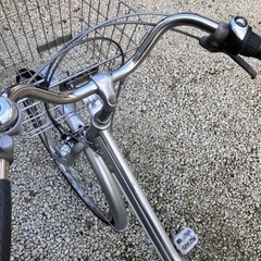 515、ママチャリ27インチシルバー