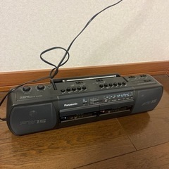 ダブルカセットデッキ Panasonic FW-15 ラジオ