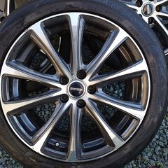 中古　トーヨー ナノエナジー3プラス サマータイヤ 205/50R17 HotStuff Laffite LE-04 ホイールセット 4本 17インチ 17 X 7 +48 5穴 100