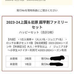 　「お得」「特典付き」上越国際スキー場&岩原スキー場　共通　リフト券　大人2枚&こども2枚　計4枚分価格