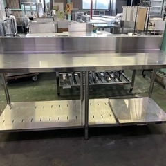 マルゼン炊飯器台付き作業台 バックカードあり