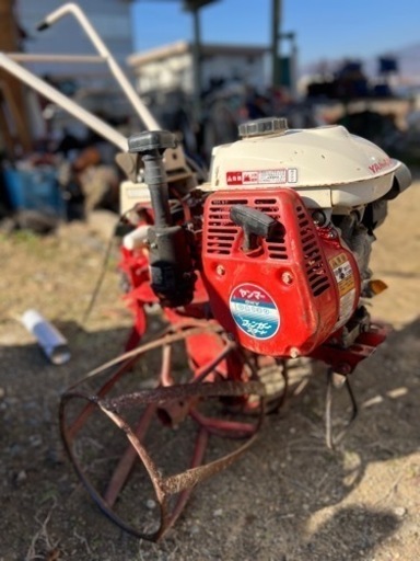 ヤンマー　畑楽　管理機　耕運機　（カゴ車付き）