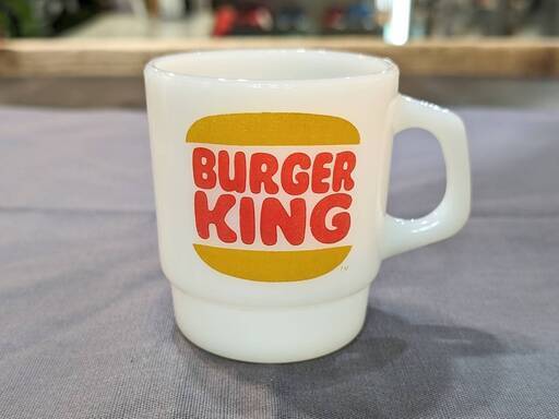 【愛品倶楽部柏店】ファイヤーキング　Fire　King　バーガーキング　アドマグ　スタッキングマグ
