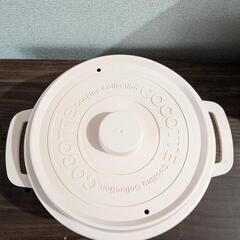 新品未使用品　ココット風電子レンジ調理器　調理鍋