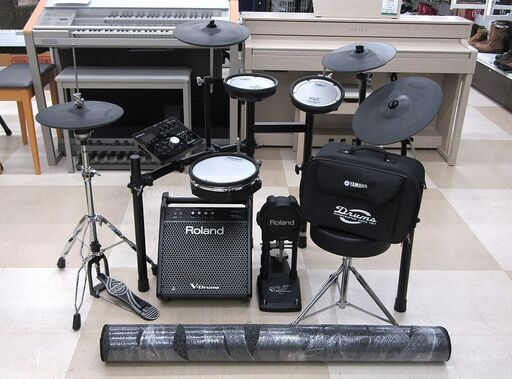 動作品 Roland ローランド V-Drums TD-25SC PM-100 電子ドラムセット 島村楽器 コラボレーションモデル 専用マット・アンプ付属