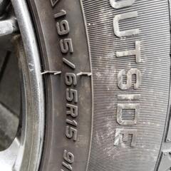 195/65R15 スタッドレス　ホイール付　4本セット　2021年製