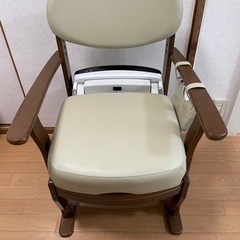未使用品 FBシャワー付木製 ポータブルトイレ