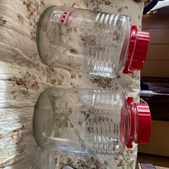 梅酒瓶　果実瓶　ガラス瓶　×2