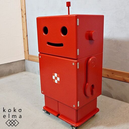 未使用アウトレット◆dinos(ディノス)で取り扱われているロボット型収納家具のROBIT(ロビット)です。可愛らしいデザインのキャビネットは、子供も楽しくお片付けできて子供部屋にも最適です♪DL342