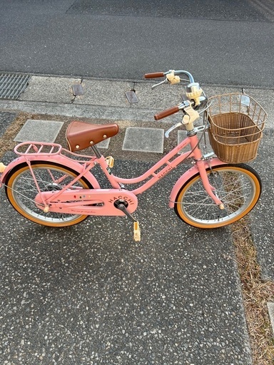 ブリヂストン　HACCHI 18インチ ピンク　子供自転車