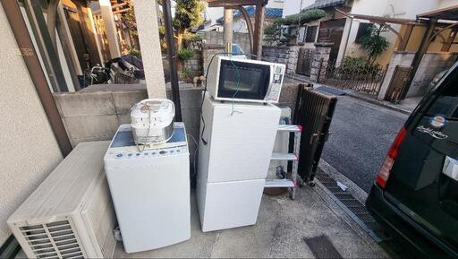 家具 洗濯機、冷蔵庫、炊飯器、レンジまとめ7000円