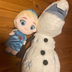 エルサとオラフ　ぬいぐるみ　アナ雪