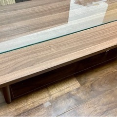 NOCE 木製・ガラス ローテーブル　ノーチェ