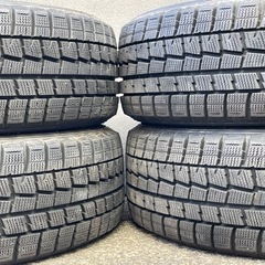 1229-1)工賃込！185/55R16 ダンロップスタッドレス中古4本セット！山あり！WM01