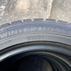 1229-1)工賃込！185/55R16 ダンロップスタッドレス中古4本セット！山あり！WM01