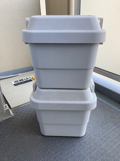 交渉中-無印良品　ポリプロピレン頑丈収納ボックス　ミニ　×2
