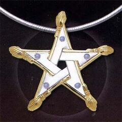 PS Silver Broomstick Pendant ほうきの柄 五芒星