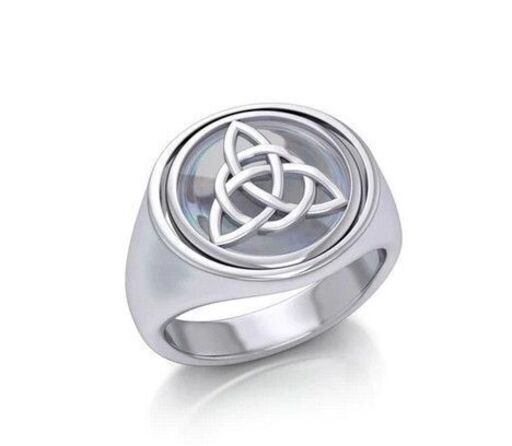 ペンダントヘッド PS: Celtic Triquetra Flip Ring TRI151