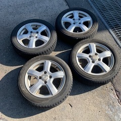 155/65R14スタッドレスアルミホイル4本中古品