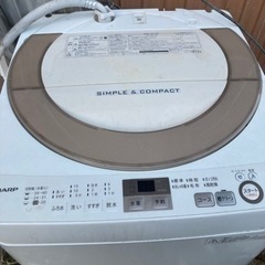 シャープ　洗濯機７キロ