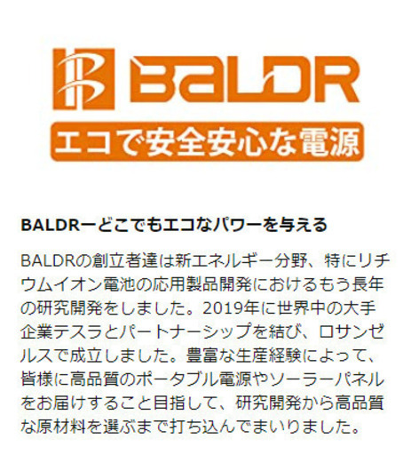 BALDR 120W  最新型ETFE太陽光パネル